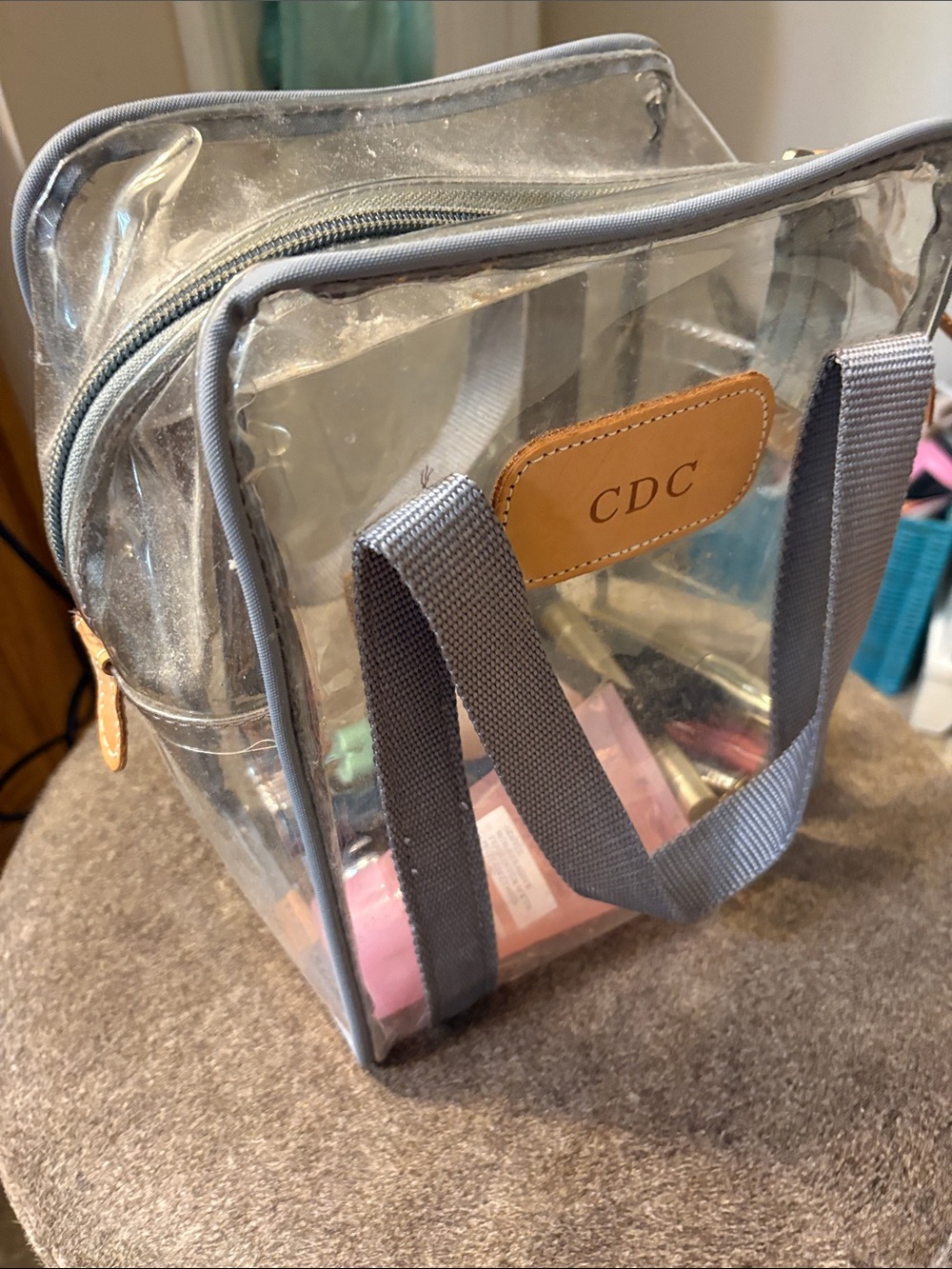 Jon hart clear makeup bag